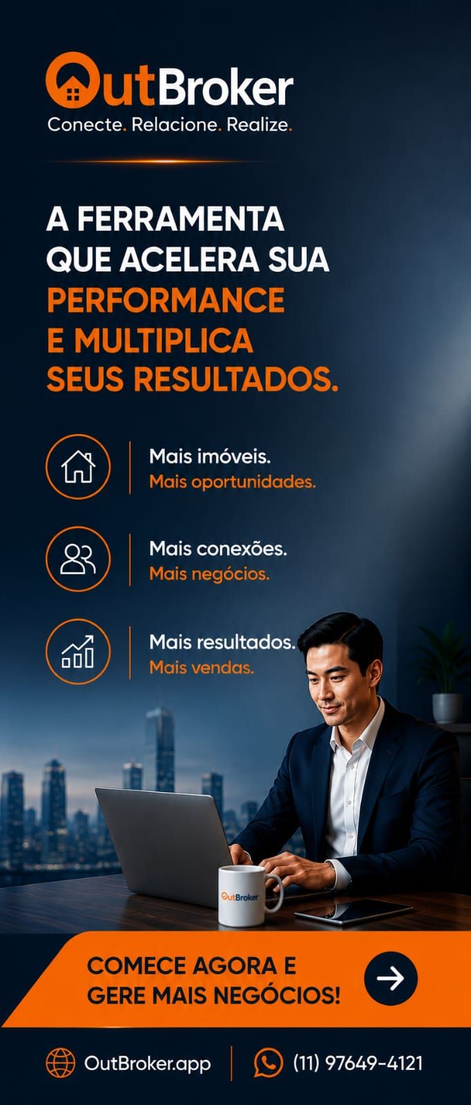 OutBroker — mais imóveis, mais conexões, mais resultados para corretores e imobiliárias