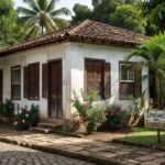 Casa antiga brasileira em processo de inventário imobiliário