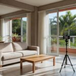 Apartamento brasileiro moderno fotografado com celular para anúncio imobiliário