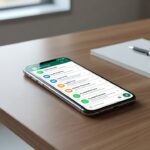 Smartphone com WhatsApp organizado para converter leads em vendas