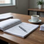 Contrato e caneta em mesa de escritório indicando sinais de fechamento de venda