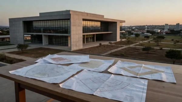 Mapas e documentos de aprovação de terrenos na prefeitura brasileira para mercado imobiliário