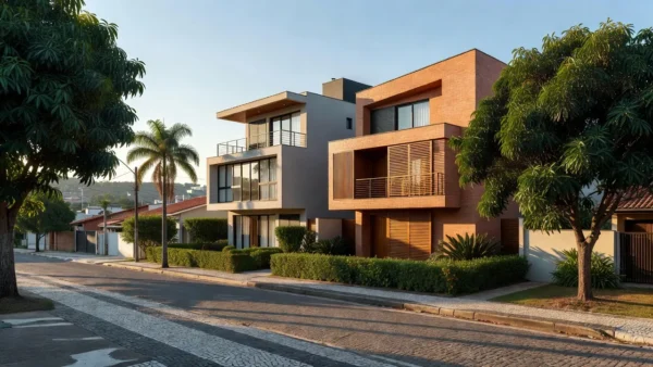 Imóveis residenciais brasileiros representando permuta no mercado imobiliário