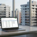 Notebook com planilha Google Sheets para leads imobiliários no Brasil