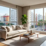Apartamento brasileiro preparado para captação imobiliária com percepção de valor
