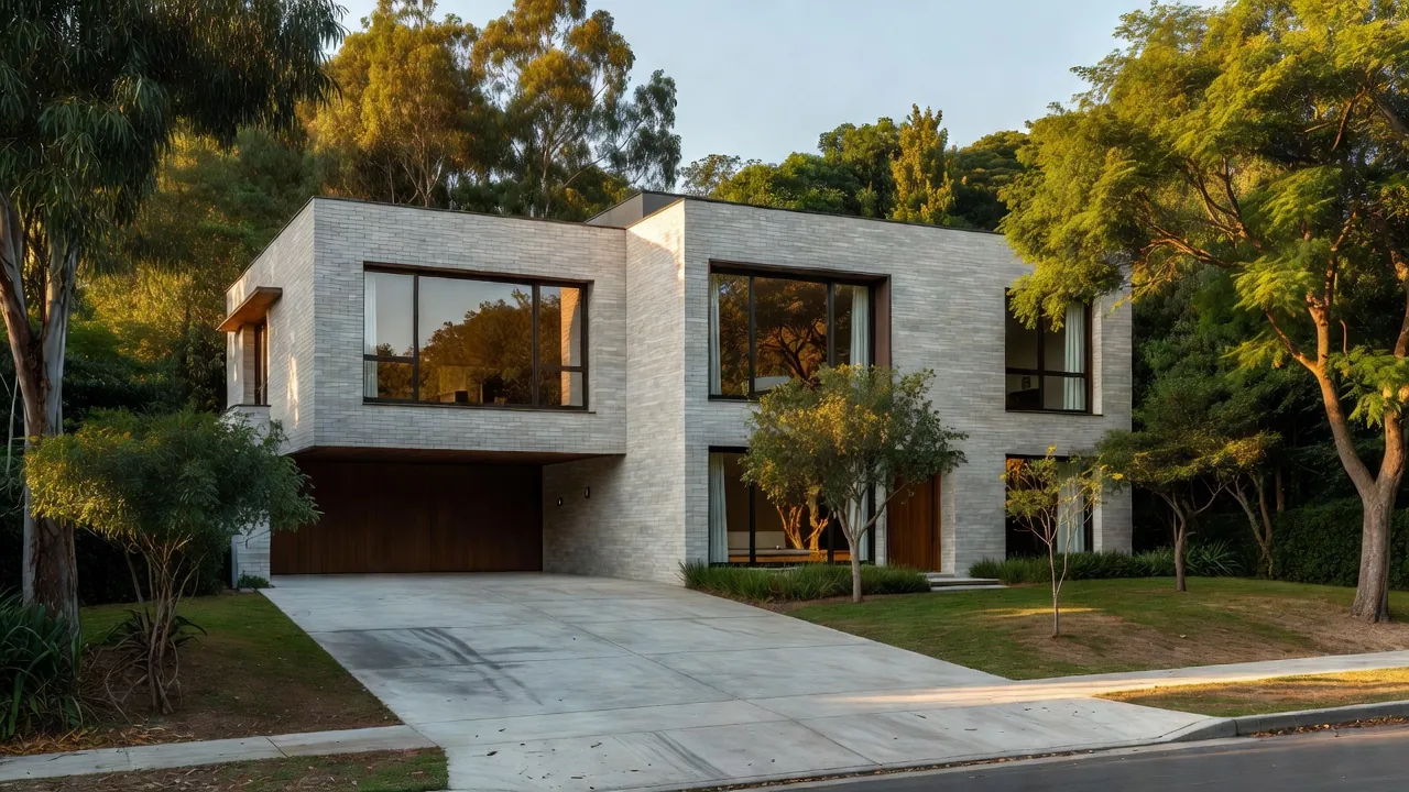 Casa residencial brasileira no mercado imobiliário