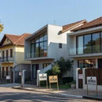 Bairro residencial brasileiro com imóveis representando captação no mercado imobiliário