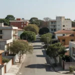 Bairro residencial brasileiro para relatório VGV imobiliário