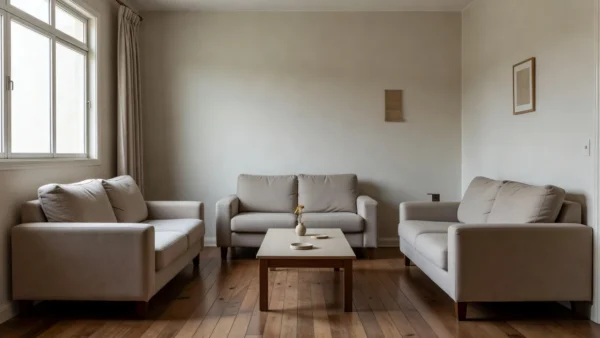 Apartamento usado preparado para fotos imobiliárias no Brasil