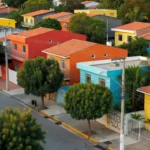 Bairro residencial brasileiro para guia imobiliário em PDF