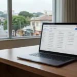 Painel do Google Meu Negócio com alertas em perfil imobiliário brasileiro