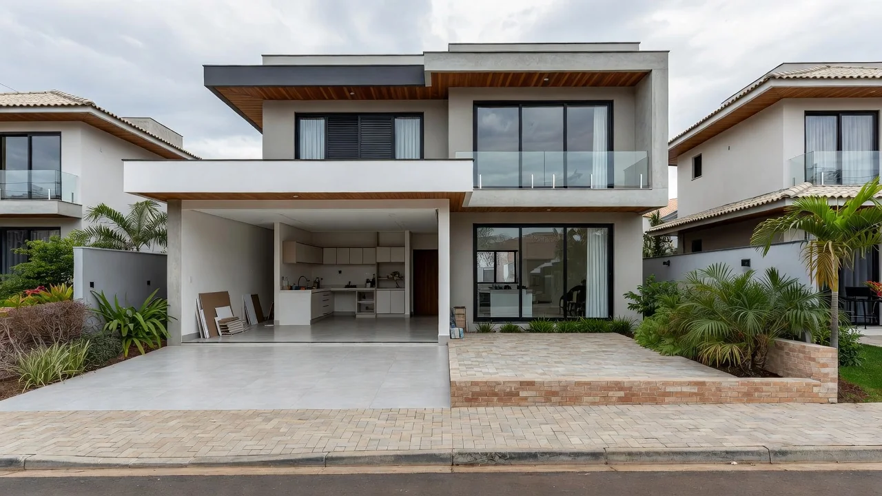 Casa brasileira com benfeitorias e valorização imobiliária