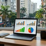 Dashboard de VGV por origem de leads em Google Sheets para imobiliárias