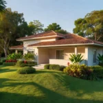Casa moderna brasileira em bairro residencial para venda no mercado imobiliário