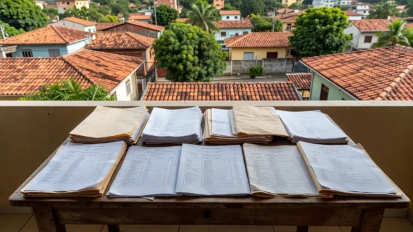Documentos de IPTU e imóveis residenciais em inventário para corretores