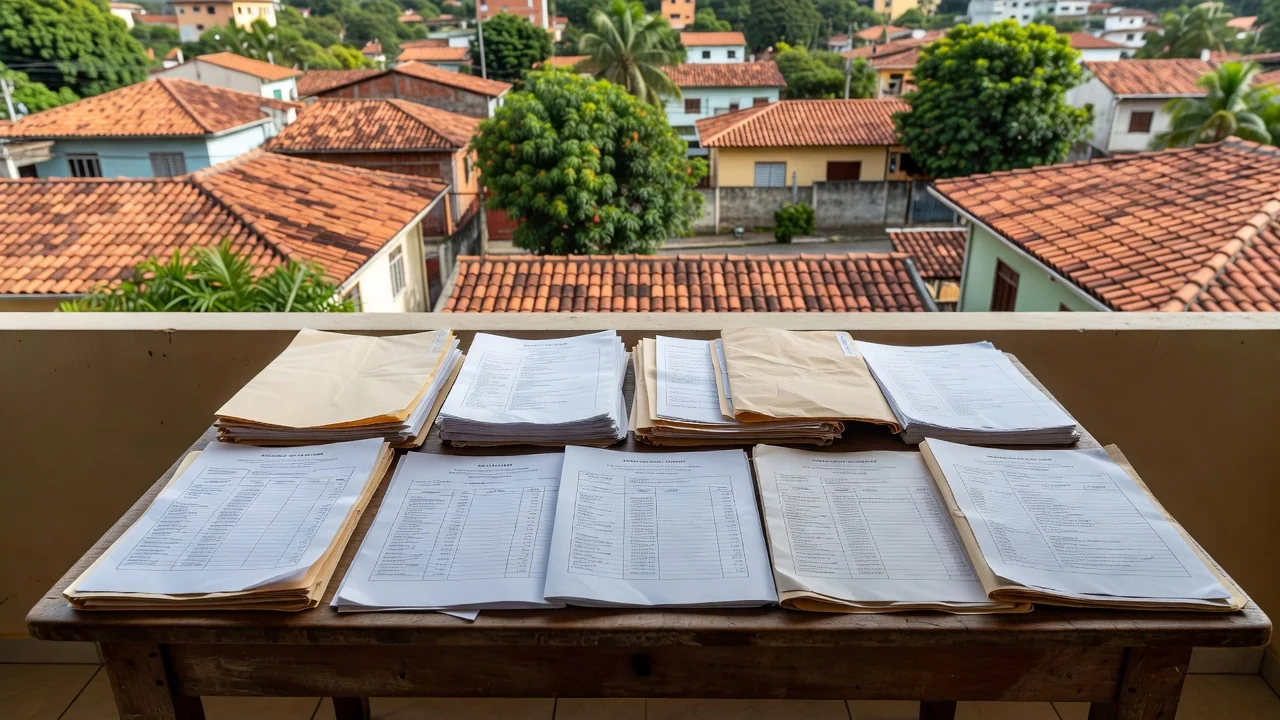 Documentos de IPTU e imóveis residenciais em inventário para corretores