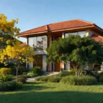 Casa residencial brasileira representando inventário imobiliário e herança