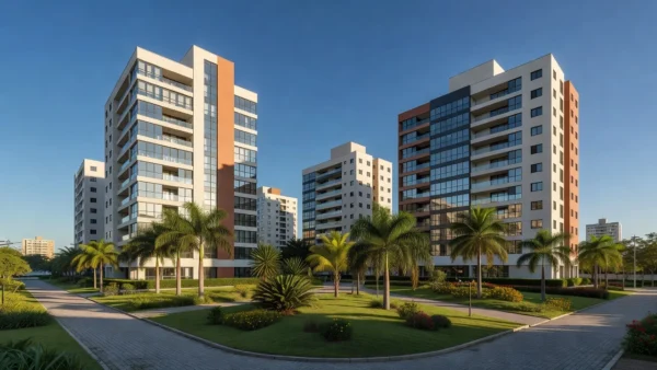 Condomínio residencial moderno no Brasil para captação de imóveis