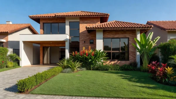 Casa residencial brasileira simbolizando renovação de exclusividade imobiliária