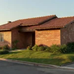 Casa residencial brasileira em bairro suburbano para negociação imobiliária
