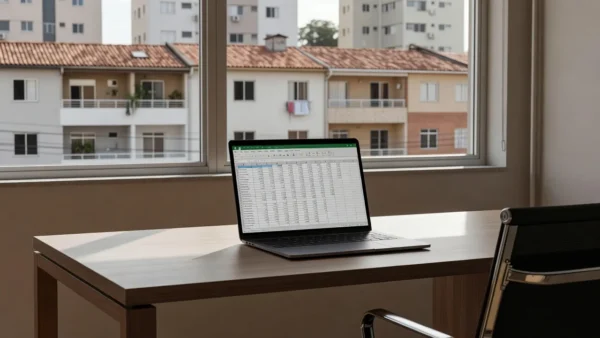Planilha Google Sheets com alerta de exclusividade para mercado imobiliário