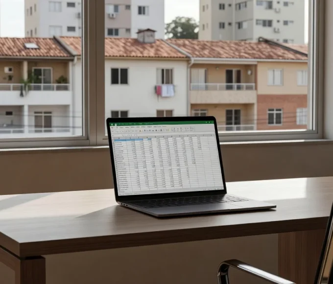 Planilha Google Sheets com alerta de exclusividade para mercado imobiliário