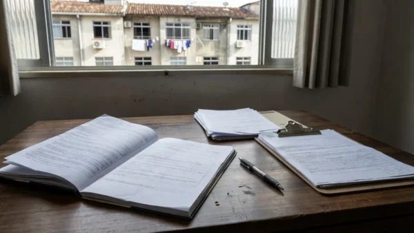 Contrato de intermediação imobiliária destacando pendências estruturais para proteção de comissão