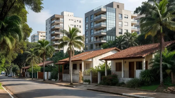 Imóveis residenciais em bairro brasileiro para seleção por faixa de preço no mercado imobiliário