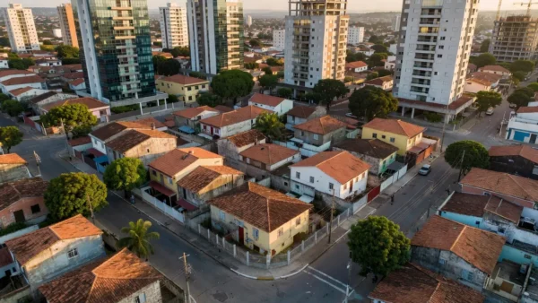 Transformação urbana de bairro brasileiro para captação imobiliária