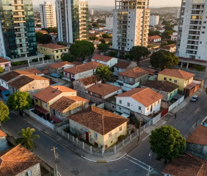 Transformação urbana de bairro brasileiro para captação imobiliária