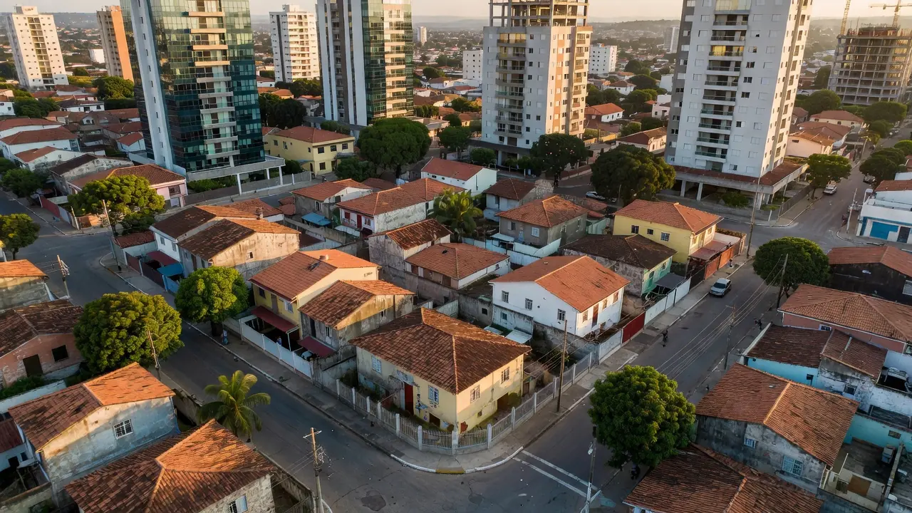 Transformação urbana de bairro brasileiro para captação imobiliária